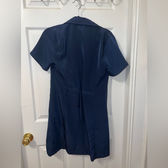 NWT BP. (Nordstrom) navy button up dress size small, extra button included! - Picture 3 of 6